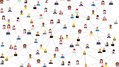 ソーシャルメディア上でつながるプロフィールのネットワーク