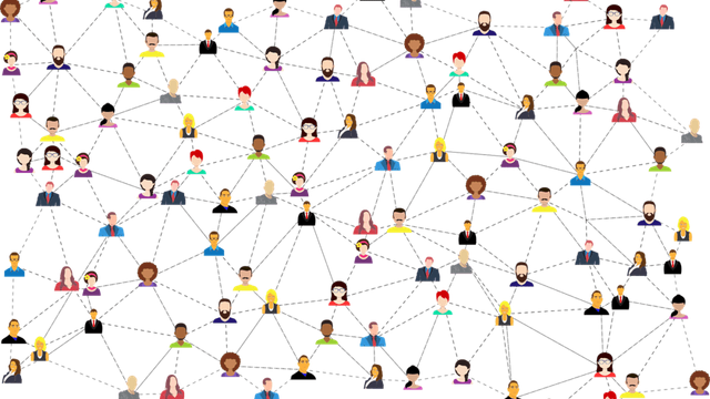ソーシャルメディア上でつながるプロフィールのネットワーク