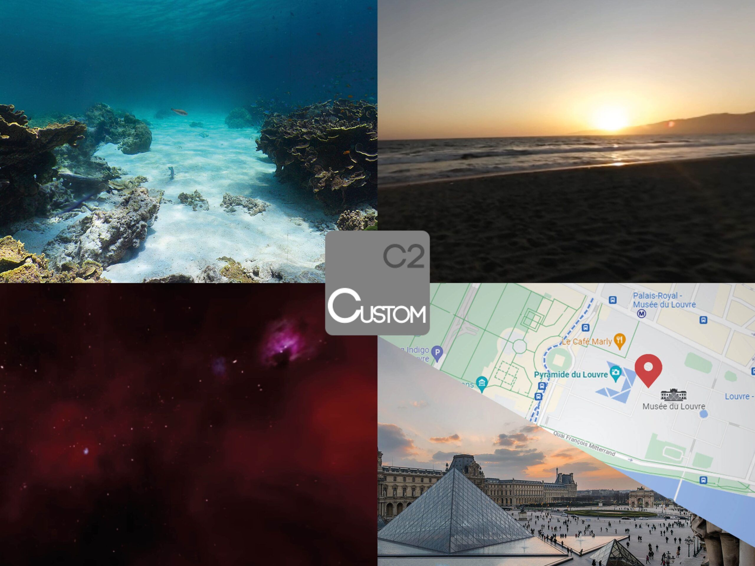 Montage de paysages et de scènes personnalisables C2Custom