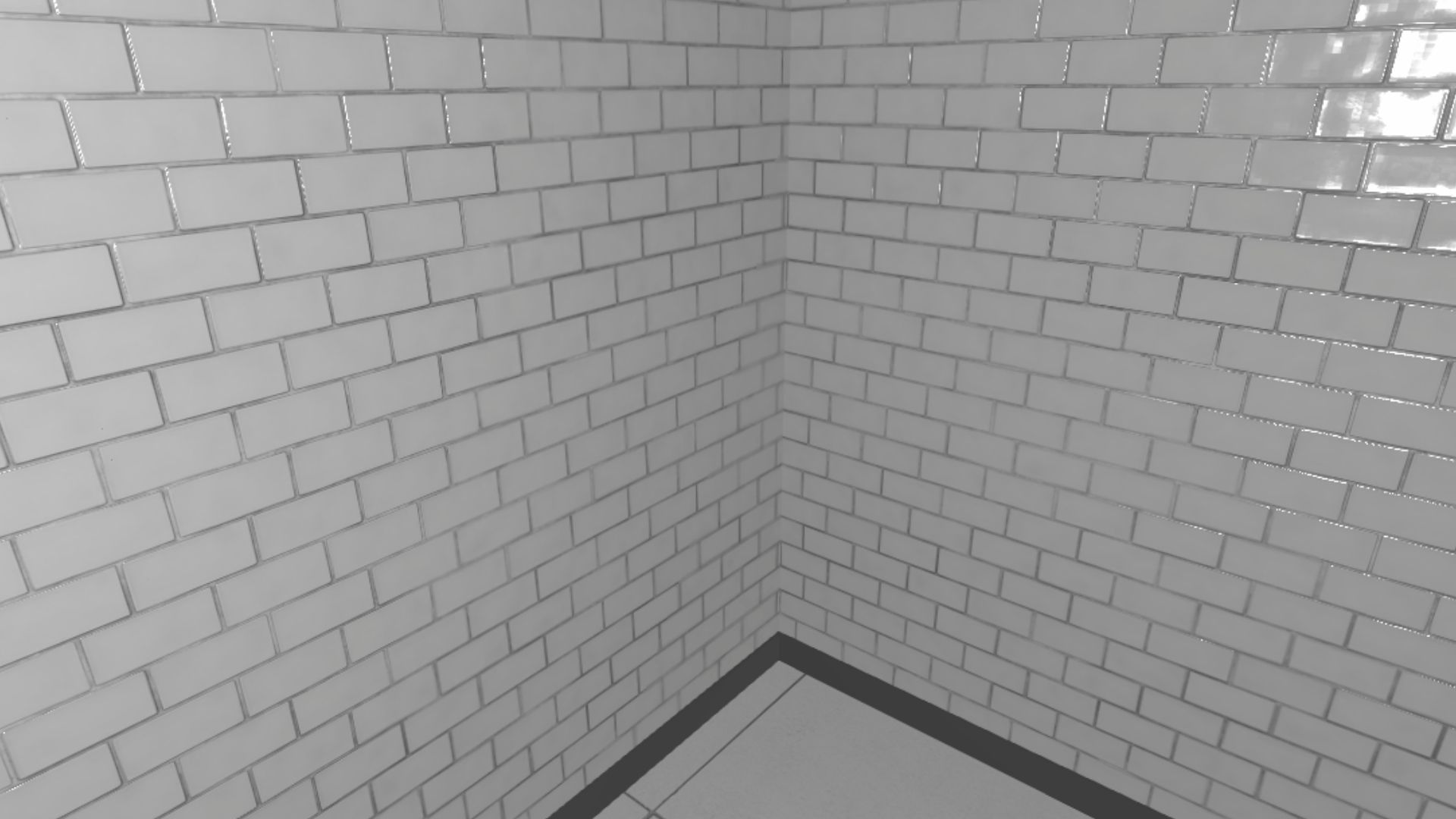 Small customizable empty room in virtual reality
