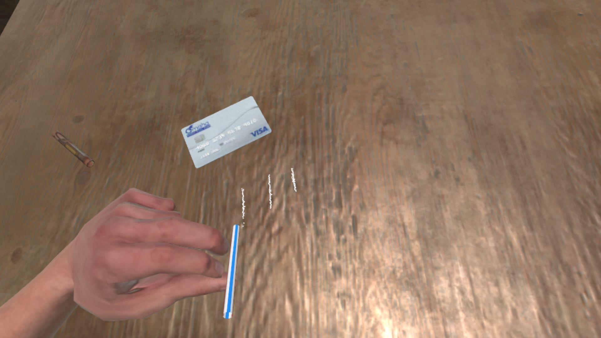 Cocaïne et accessoires sur une table d’appartement
