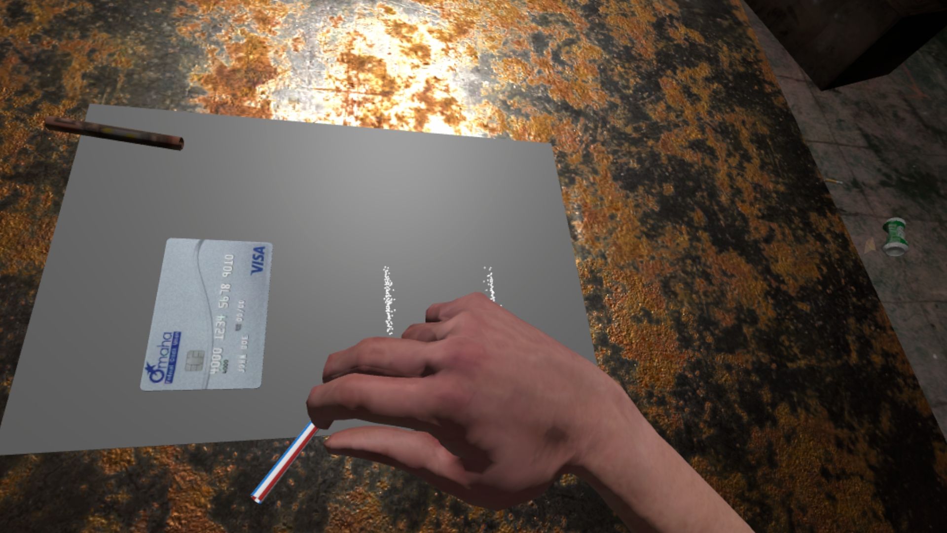 Simulation à la première personne autour de la consommation de cocaïne