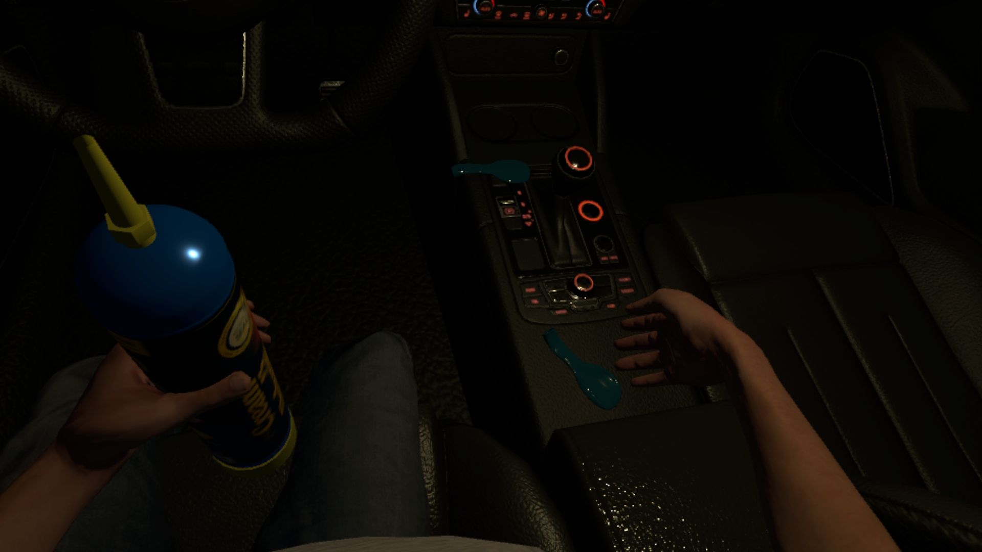 Consommation de protoxyde d’azote dans une voiture en réalité virtuelle