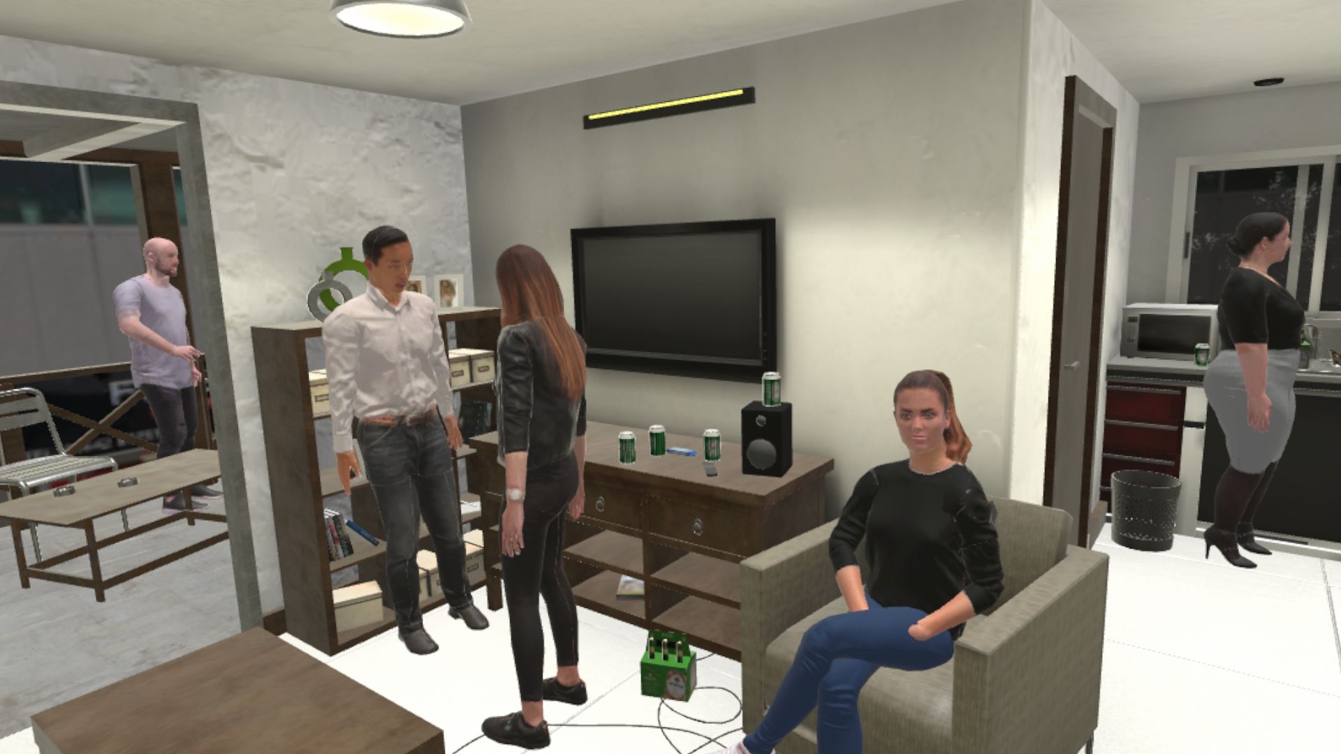Présentation à un groupe lors d’une soirée à domicile